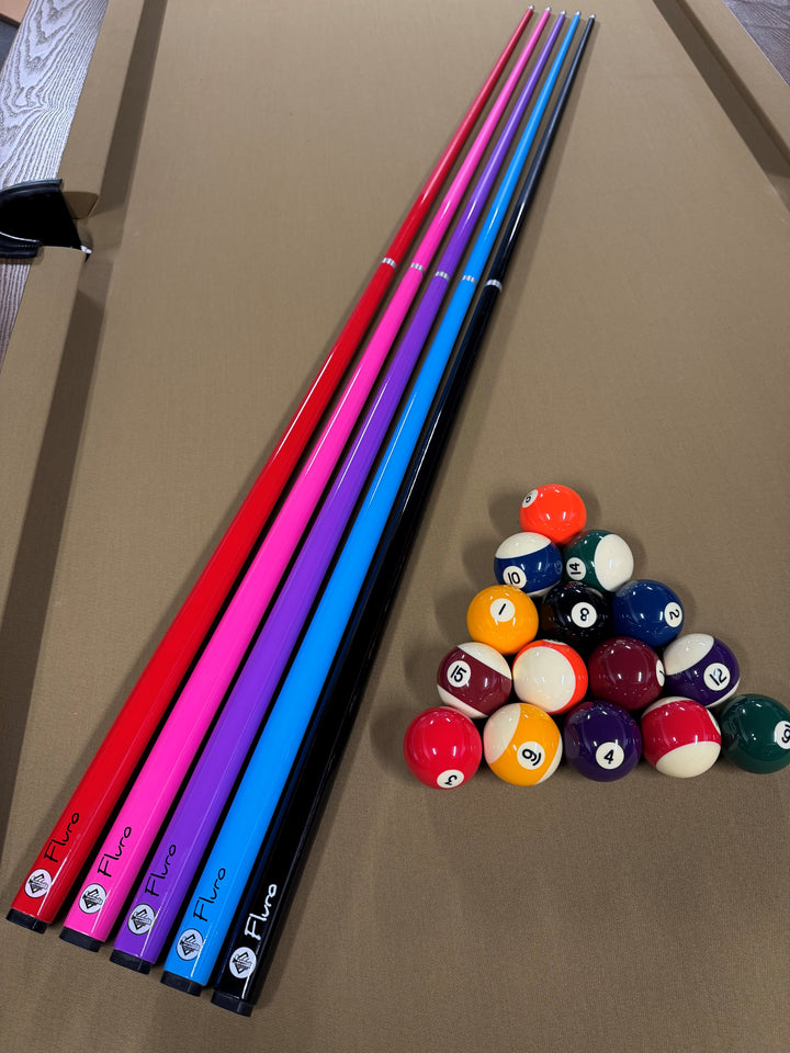 Fluro 2pc Cue – 57" – 10mm Tip